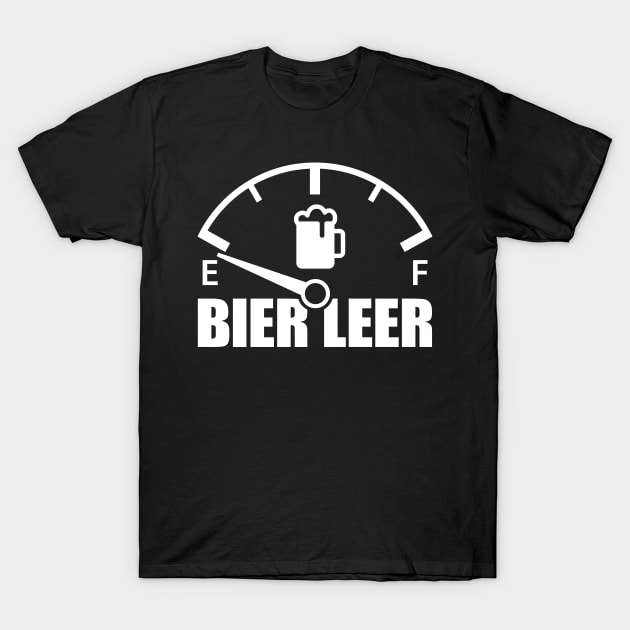 Beer empty speedometer (white) T-Shirt by GetThatCar